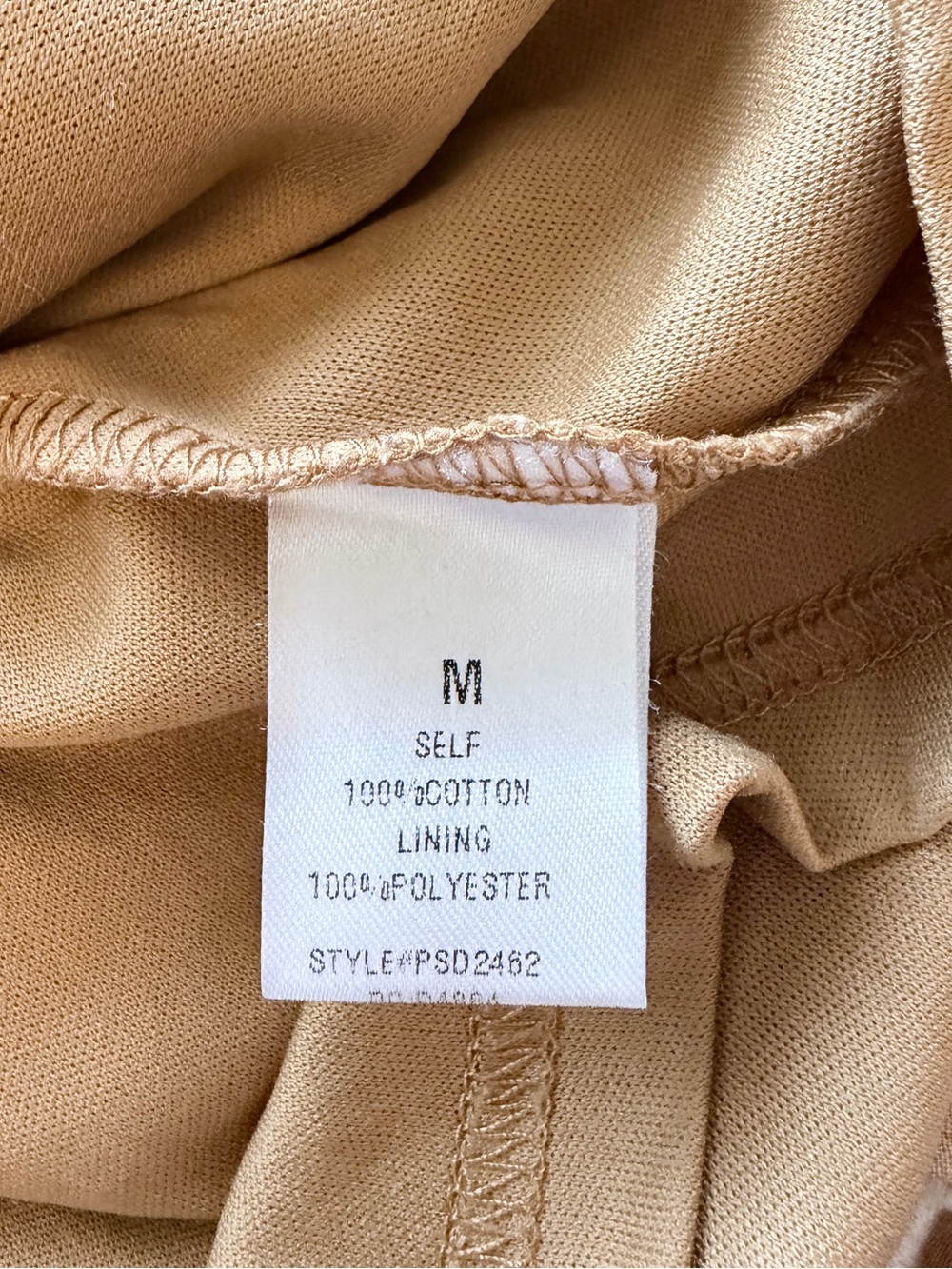 ROOLEE Embroidered Midi Dress Tan Camel Size M - Picture 6 of 6